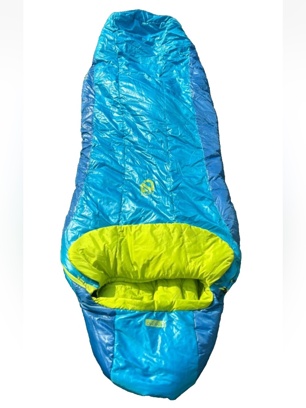 NEMO Tempo 20 Sleeping Bag Men's Long Blue Synthetic 20°F w/ Sacks New with Tags